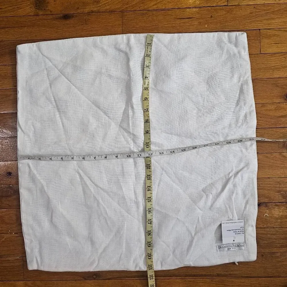 Dransfield & Ross Black and White Pillow 22 Inch